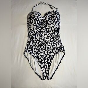 Anne Cole Twist-Front Ruched One-Piece Swimsuit